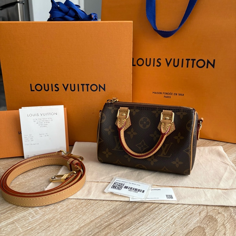 Authentic Louis Vuitton Nano Speedy